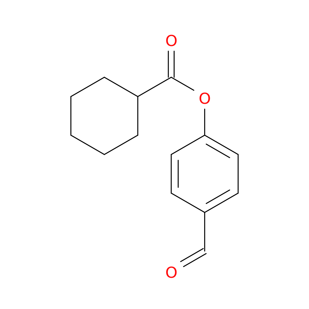 Cyclohexanecarboxylic acid, 4-formylphenyl ester