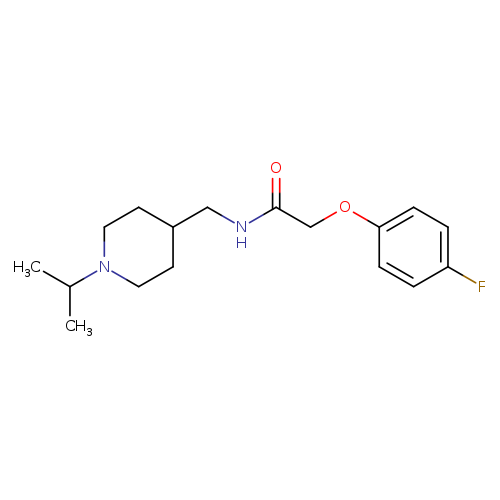 2-(4-fluorophenoxy)-N-{[1-(propan-2-yl)piperidin-4-yl]methyl}acetamide
