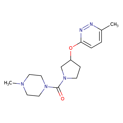 3-methyl-6-{[1-(4-methylpiperazine-1-carbonyl)pyrrolidin-3-yl]oxy}pyridazine