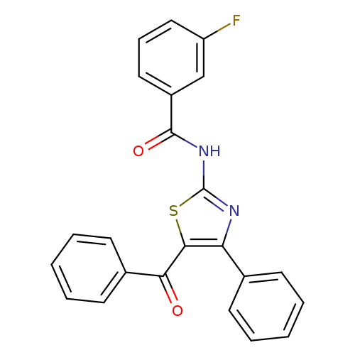N-(5-benzoyl-4-phenyl-1,3-thiazol-2-yl)-3-fluorobenzamide