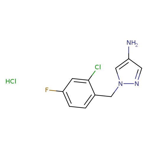 1-[(2-chloro-4-fluorophenyl)methyl]-1H-pyrazol-4-amine hydrochloride