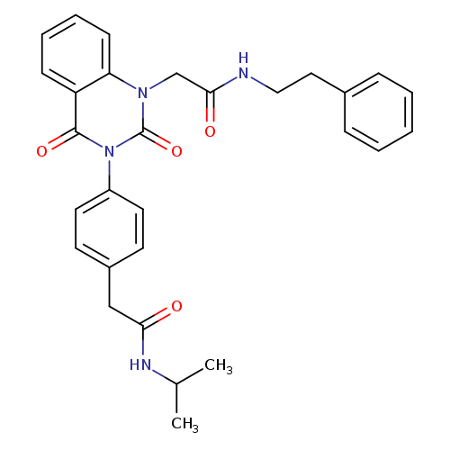 2-[2,4-dioxo-3-(4-{[(propan-2-yl)carbamoyl]methyl}phenyl)-1,2,3,4-tetrahydroquinazolin-1-yl]-N-(2-phenylethyl)acetamide