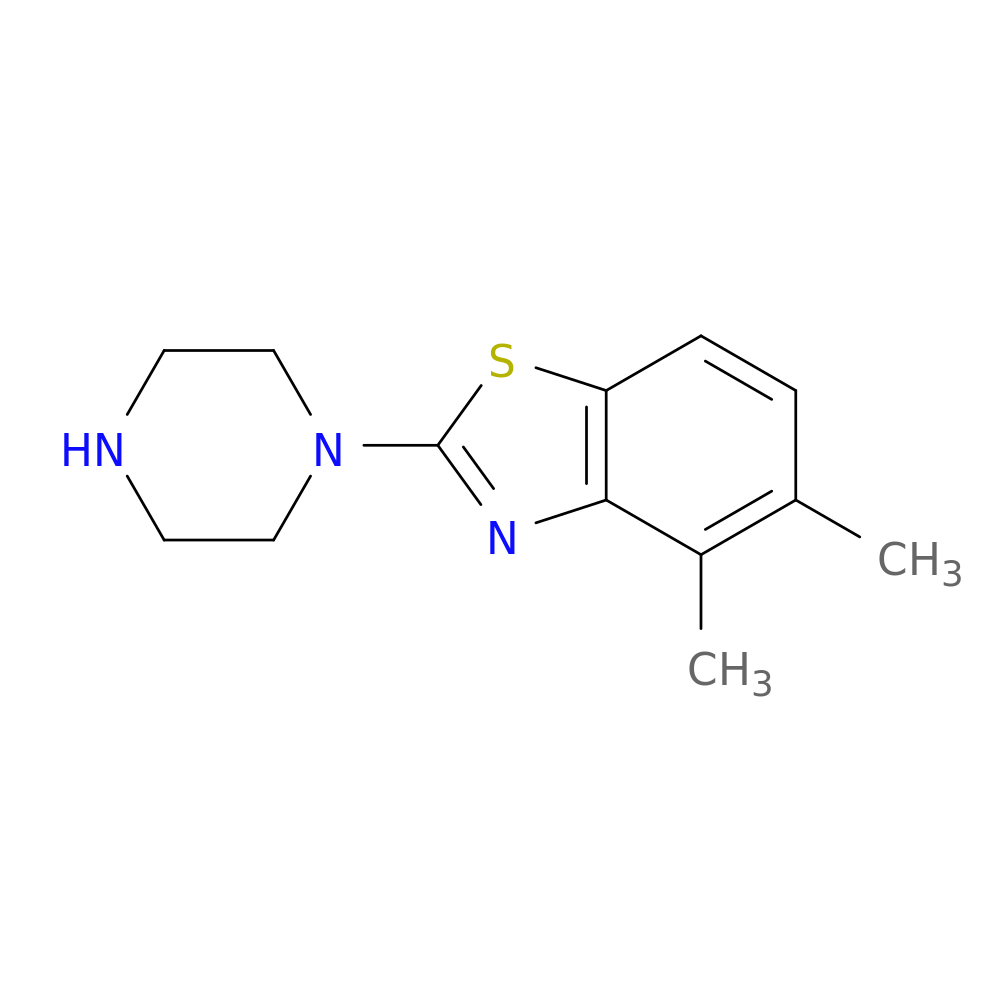 4,5-dimethyl-2-(piperazin-1-yl)-1,3-benzothiazole