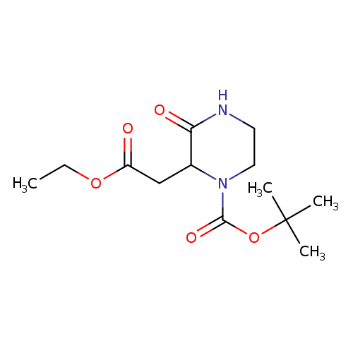2-Ethoxycarbonylmethyl-3-oxo-piperazine-1-carboxylic acid tert-butyl ester