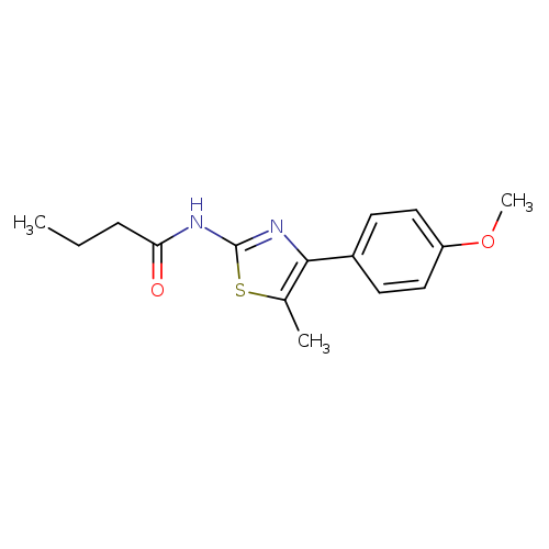 N-[4-(4-methoxyphenyl)-5-methyl-1,3-thiazol-2-yl]butanamide