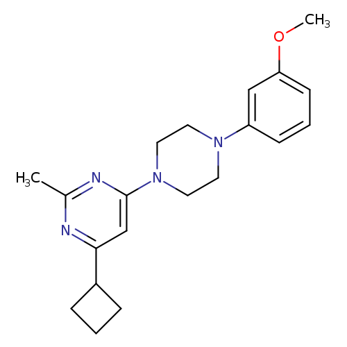 4-cyclobutyl-6-[4-(3-methoxyphenyl)piperazin-1-yl]-2-methylpyrimidine