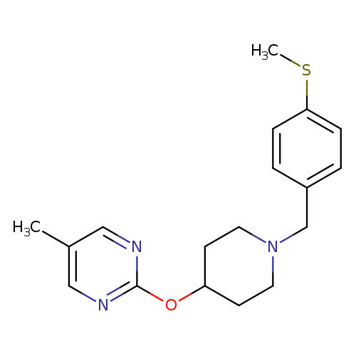 5-methyl-2-[(1-{[4-(methylsulfanyl)phenyl]methyl}piperidin-4-yl)oxy]pyrimidine