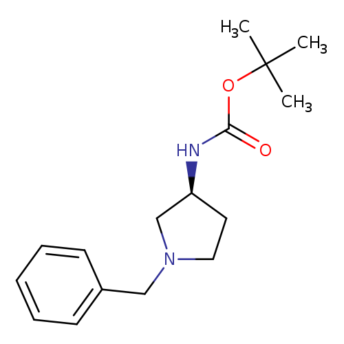 Carbamic acid, N-[(3S)-1-(phenylmethyl)-3-pyrrolidinyl]-, 1,1-dimethylethyl ester
