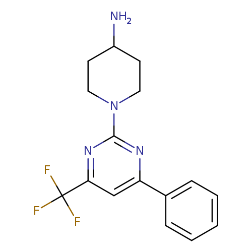 1-(4-Phenyl-6-(trifluoromethyl)pyrimidin-2-yl)piperidin-4-amine