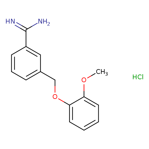 3-[(2-methoxyphenoxy)methyl]benzene-1-carboximidamide hydrochloride