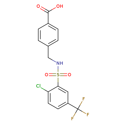 4-[2-chloro-5-(trifluoromethyl)benzenesulfonamidomethyl]benzoic acid
