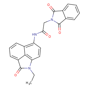 2-(1,3-dioxo-2,3-dihydro-1H-isoindol-2-yl)-N-{2-ethyl-3-oxo-2-azatricyclo[6.3.1.0^{4,12}]dodeca-1(11),4,6,8(12),9-pentaen-9-yl}acetamide