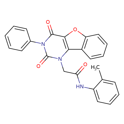 2-{4,6-dioxo-5-phenyl-8-oxa-3,5-diazatricyclo[7.4.0.0^{2,7}]trideca-1(9),2(7),10,12-tetraen-3-yl}-N-(2-methylphenyl)acetamide