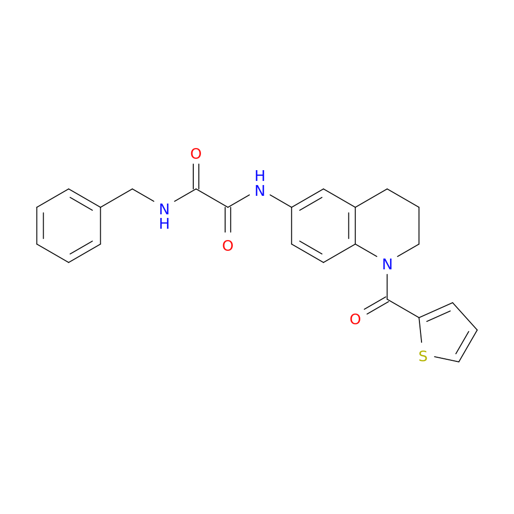 N'-benzyl-N-[1-(thiophene-2-carbonyl)-1,2,3,4-tetrahydroquinolin-6-yl]ethanediamide