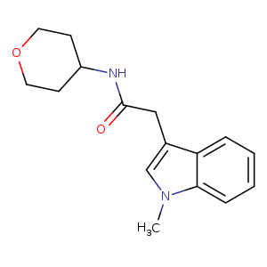 2-(1-methyl-1H-indol-3-yl)-N-(oxan-4-yl)acetamide