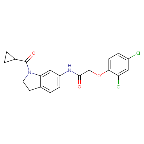 N-(1-cyclopropanecarbonyl-2,3-dihydro-1H-indol-6-yl)-2-(2,4-dichlorophenoxy)acetamide