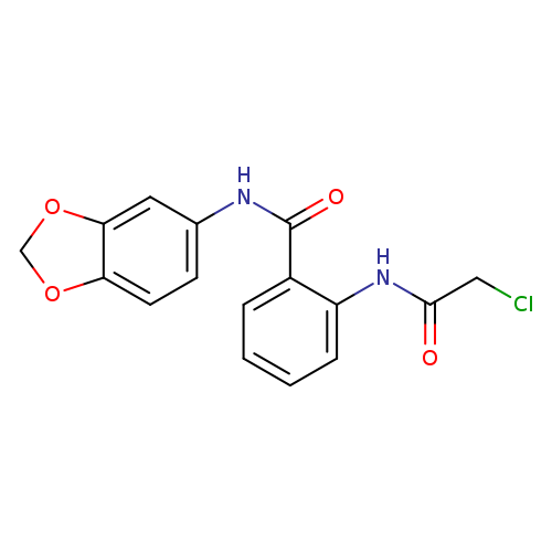 N-(2H-1,3-benzodioxol-5-yl)-2-(2-chloroacetamido)benzamide
