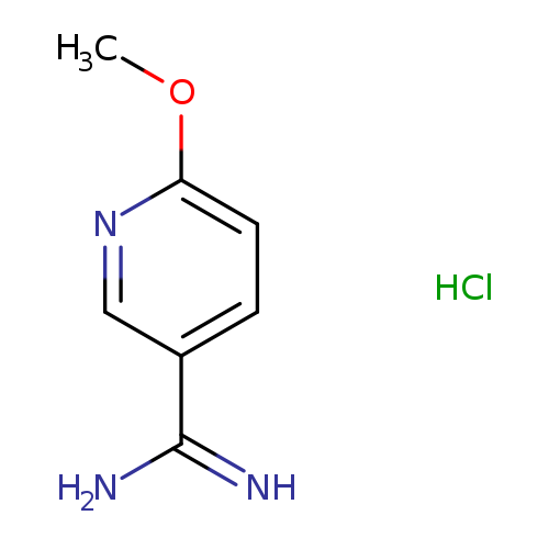 3-Pyridinecarboximidamide, 6-methoxy-, hydrochloride (1:1)