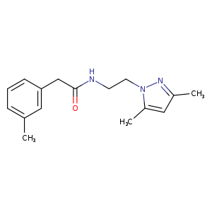 N-[2-(3,5-dimethyl-1H-pyrazol-1-yl)ethyl]-2-(3-methylphenyl)acetamide