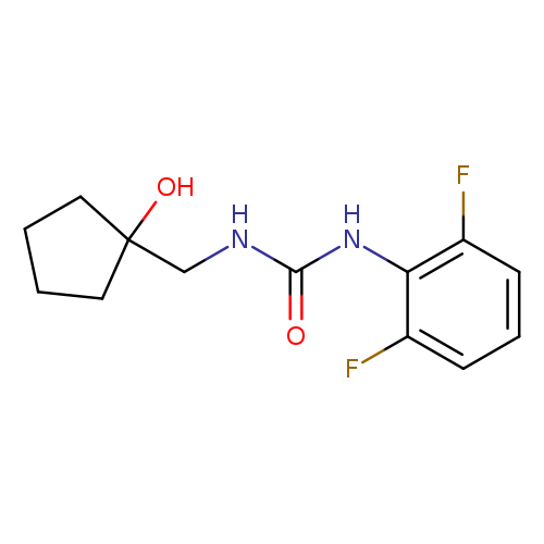 1-(2,6-difluorophenyl)-3-[(1-hydroxycyclopentyl)methyl]urea