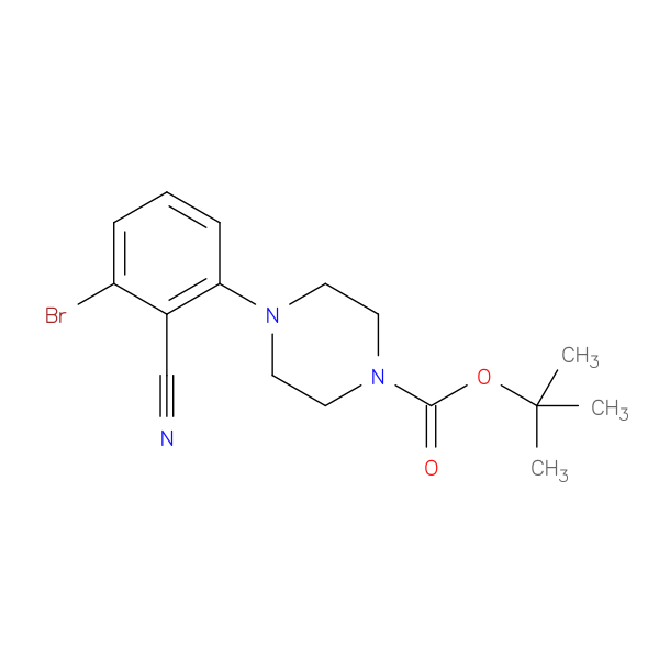 t-Butyl 4-(3-bromo-2-cyanophenyl)piperazine-1-carboxylate
