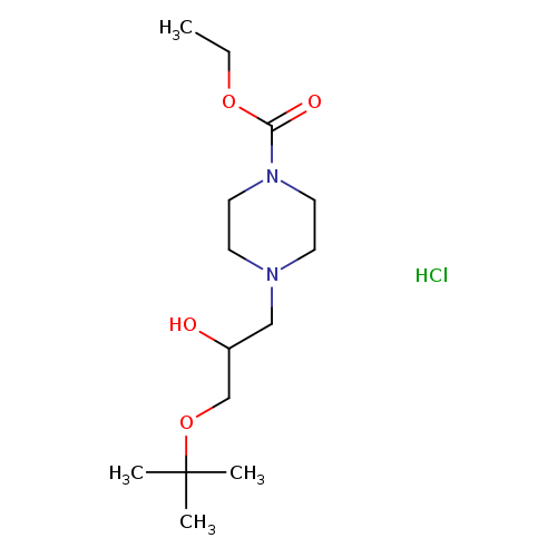 ethyl 4-[3-(tert-butoxy)-2-hydroxypropyl]piperazine-1-carboxylate hydrochloride