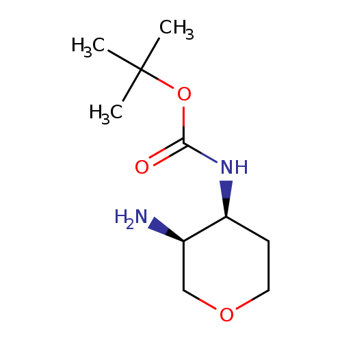 Carbamic acid, N-[(3S,4S)-3-aminotetrahydro-2H-pyran-4-yl]-, 1,1-dimethylethyl ester
