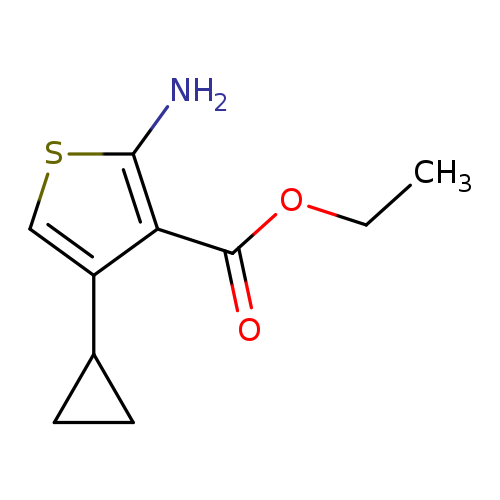 3-Thiophenecarboxylic acid, 2-amino-4-cyclopropyl-, ethyl ester