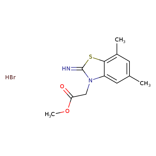 Methyl 2-(2-imino-5,7-dimethylbenzo[d]thiazol-3(2h)-yl)acetate hydrobromide