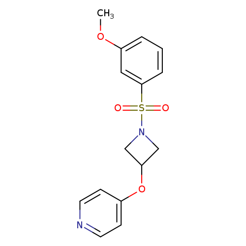4-{[1-(3-methoxybenzenesulfonyl)azetidin-3-yl]oxy}pyridine