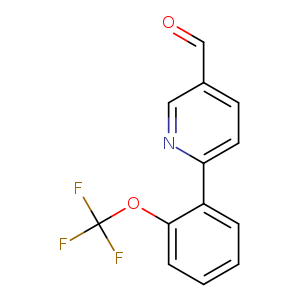 6-[2-(trifluoromethoxy)phenyl]pyridine-3-carbaldehyde
