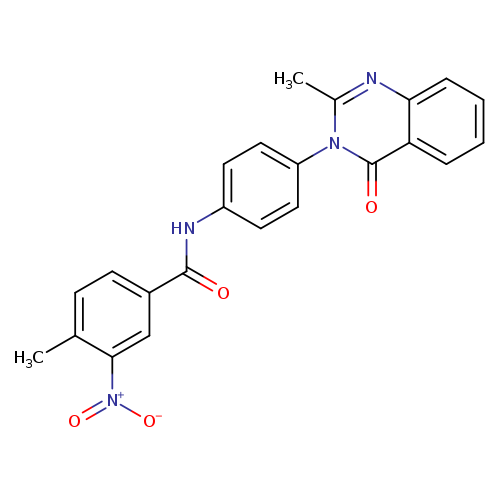 4-methyl-N-[4-(2-methyl-4-oxo-3,4-dihydroquinazolin-3-yl)phenyl]-3-nitrobenzamide
