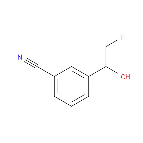 3-(2-fluoro-1-hydroxyethyl)benzonitrile