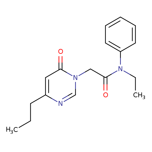 N-ethyl-2-(6-oxo-4-propyl-1,6-dihydropyrimidin-1-yl)-N-phenylacetamide
