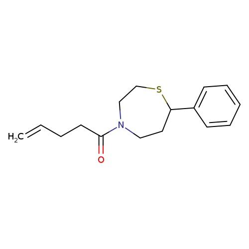 1-(7-phenyl-1,4-thiazepan-4-yl)pent-4-en-1-one