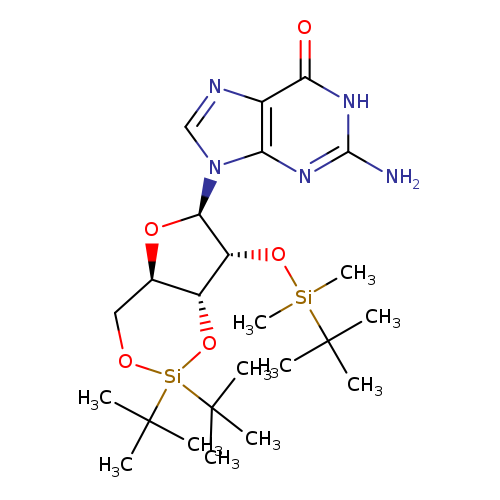 2-Amino-9-((4aR,6R,7R,7aR)-2,2-di-tert-butyl-7-((tert-butyldimethylsilyl)oxy)tetrahydro-4H-furo[3,2-d][1,3,2]dioxasilin-6-yl)-1H-purin-6(9H)-one