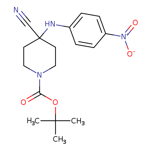 tert-butyl 4-cyano-4-((4-nitrophenyl)amino)piperidine-1-carboxylate