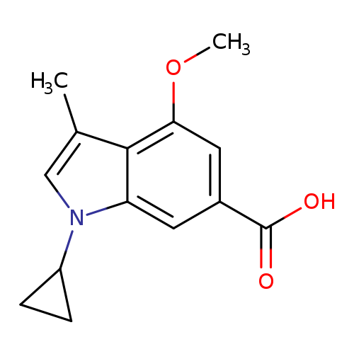 1-cyclopropyl-4-methoxy-3-methyl-1H-indole-6-carboxylic acid