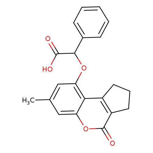 [(7-Methyl-4-oxo-1,2,3,4-tetrahydrocyclopenta[c]chromen-9-yl)oxy](phenyl)acetic acid