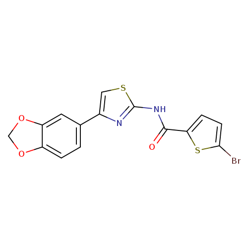 N-[4-(2H-1,3-benzodioxol-5-yl)-1,3-thiazol-2-yl]-5-bromothiophene-2-carboxamide