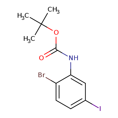 2-Bromo-5-iodoaniline, n-boc protected
