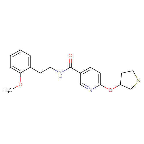 N-[2-(2-methoxyphenyl)ethyl]-6-(thiolan-3-yloxy)pyridine-3-carboxamide