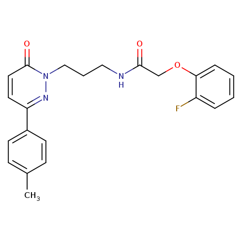 2-(2-fluorophenoxy)-N-{3-[3-(4-methylphenyl)-6-oxo-1,6-dihydropyridazin-1-yl]propyl}acetamide