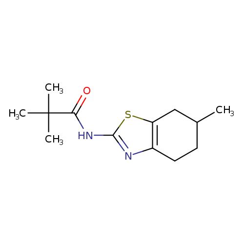 2,2-dimethyl-N-(6-methyl-4,5,6,7-tetrahydro-1,3-benzothiazol-2-yl)propanamide