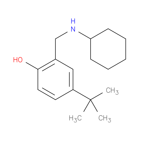 Phenol, 2-[(cyclohexylamino)methyl]-4-(1,1-dimethylethyl)-