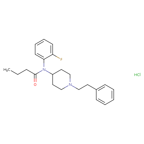 N-(2-fluorophenyl)-N-(1-phenethylpiperidin-4-yl)butyramide,monohydrochloride