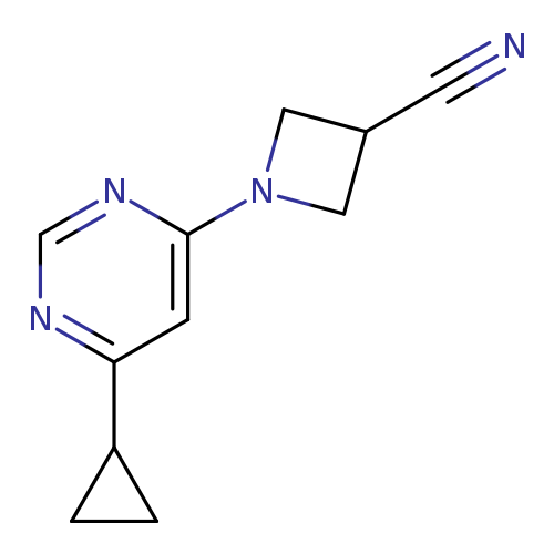 1-(6-cyclopropylpyrimidin-4-yl)azetidine-3-carbonitrile