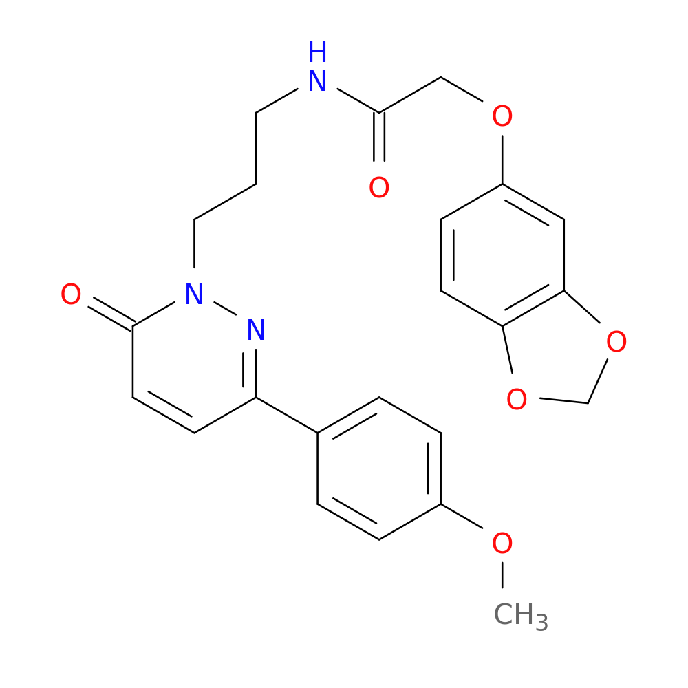 2-(2H-1,3-benzodioxol-5-yloxy)-N-{3-[3-(4-methoxyphenyl)-6-oxo-1,6-dihydropyridazin-1-yl]propyl}acetamide