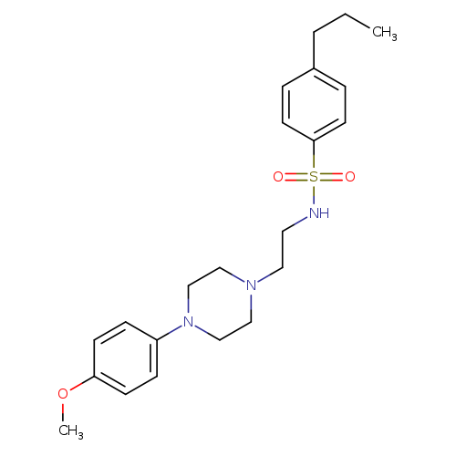 N-{2-[4-(4-methoxyphenyl)piperazin-1-yl]ethyl}-4-propylbenzene-1-sulfonamide