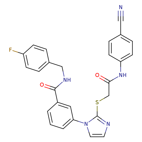 3-[2-({[(4-cyanophenyl)carbamoyl]methyl}sulfanyl)-1H-imidazol-1-yl]-N-[(4-fluorophenyl)methyl]benzamide